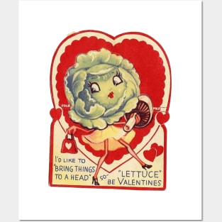 Lettuce Be Valentines! Posters and Art